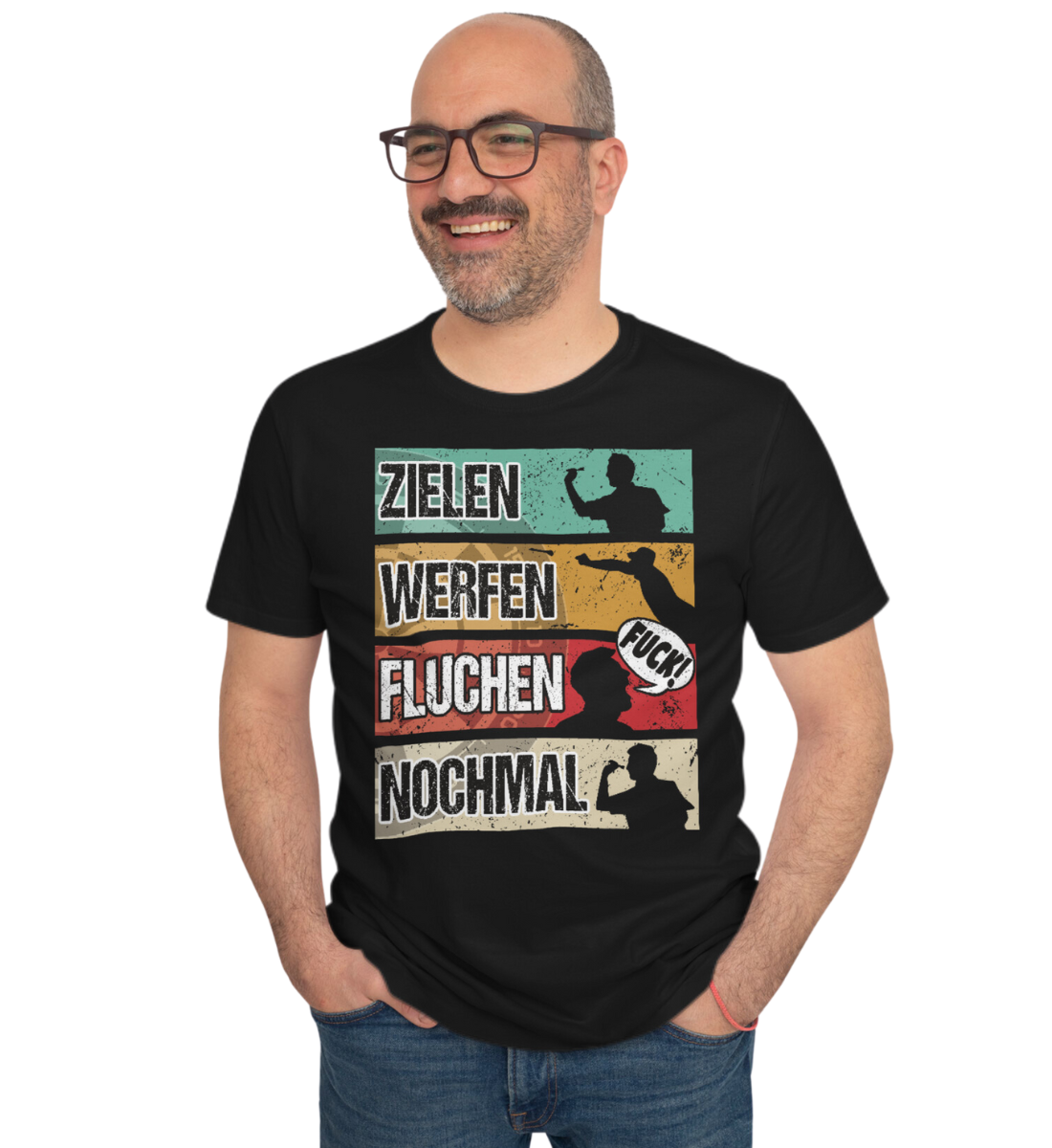 Zielen Werfen Fluchen Nochmal - Shirt