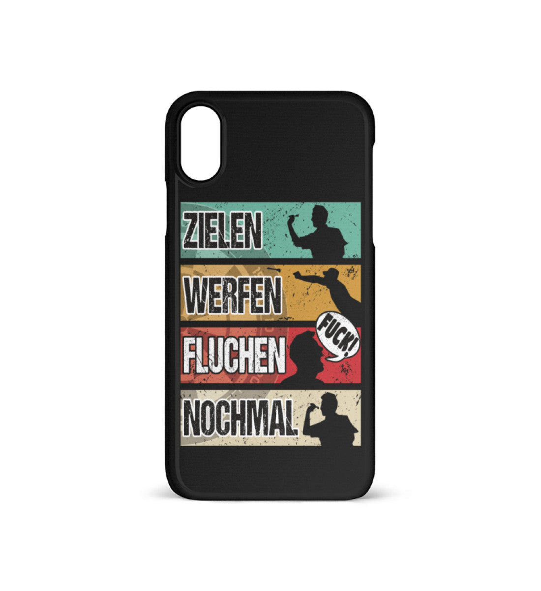 Zielen Werfen Fluchen Nochmal - iPhone Hülle