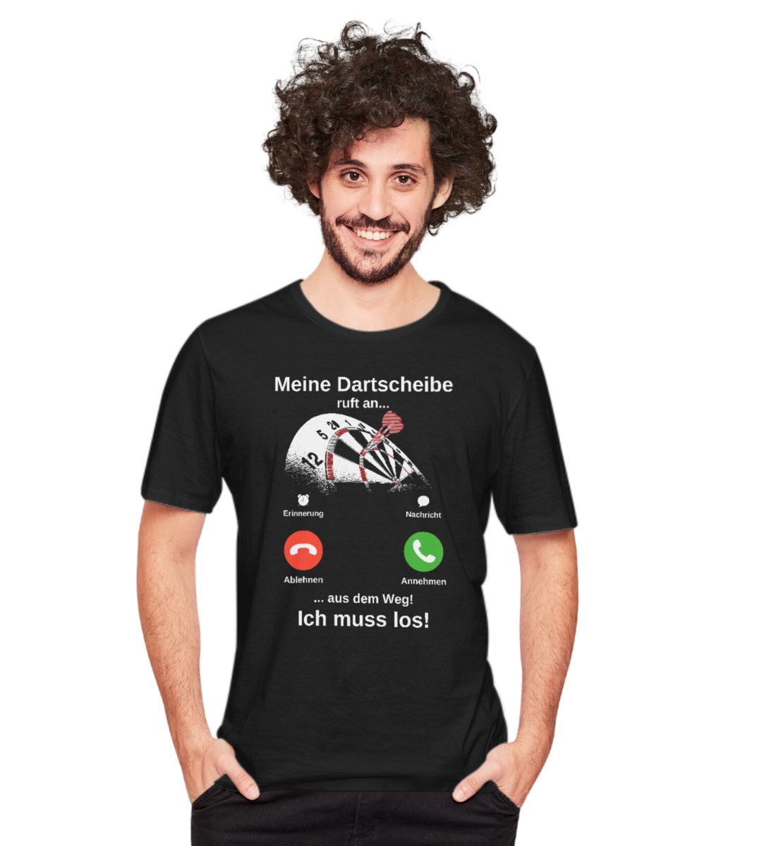 Dartscheibe Ruft An - Shirt
