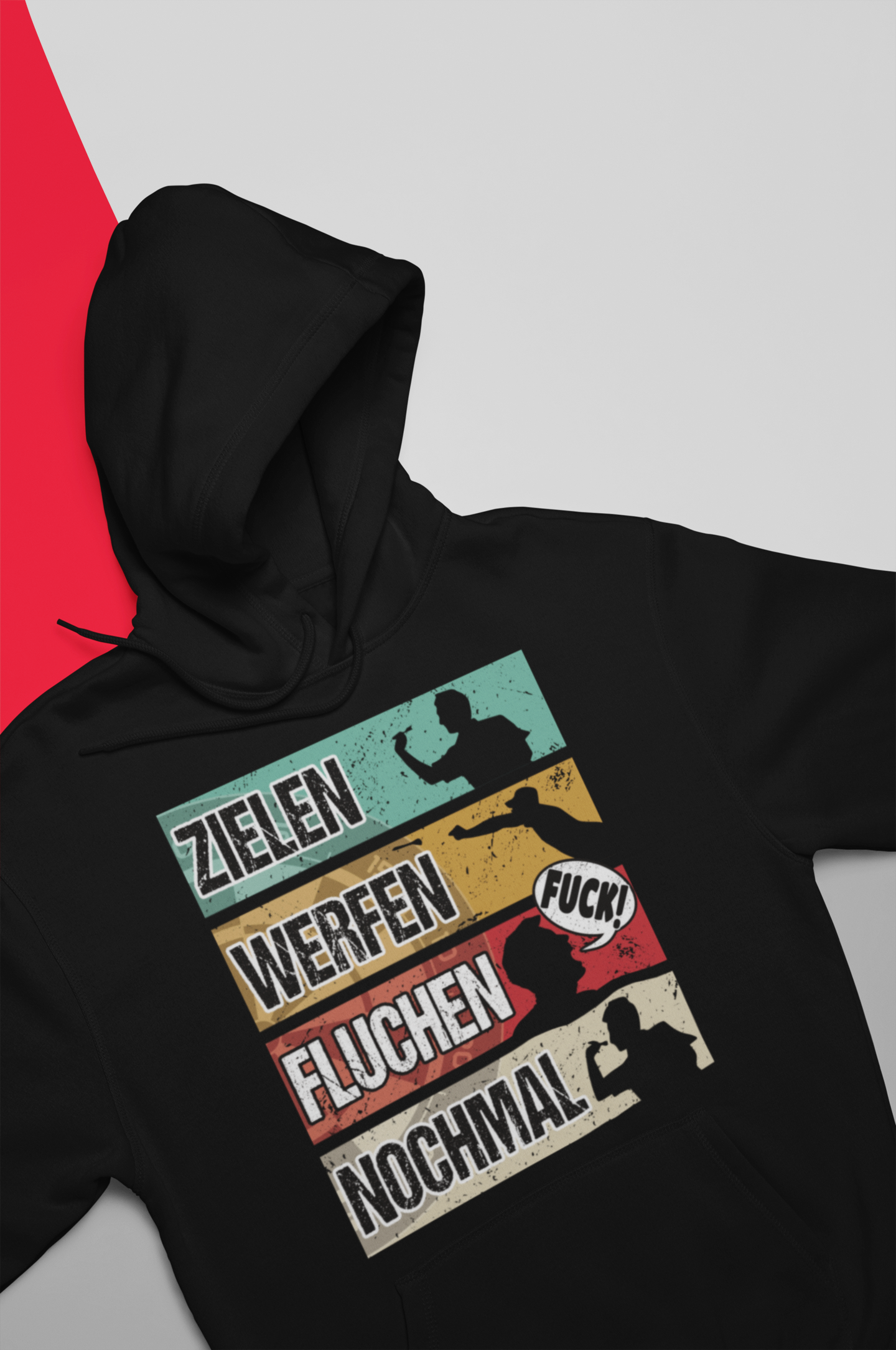 Zielen Werfen Fluchen Nochmal - Hoodie