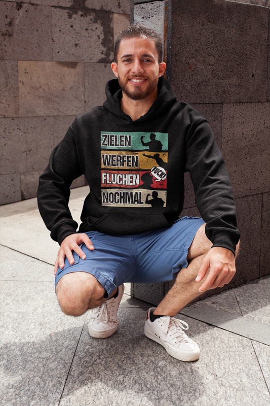 Zielen Werfen Fluchen Nochmal - Hoodie