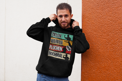 Zielen Werfen Fluchen Nochmal - Hoodie