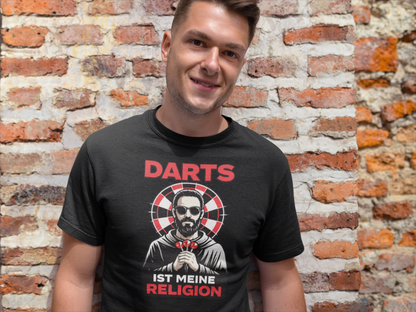 Darts ist meine Religion | Unisex Dart T-Shirt