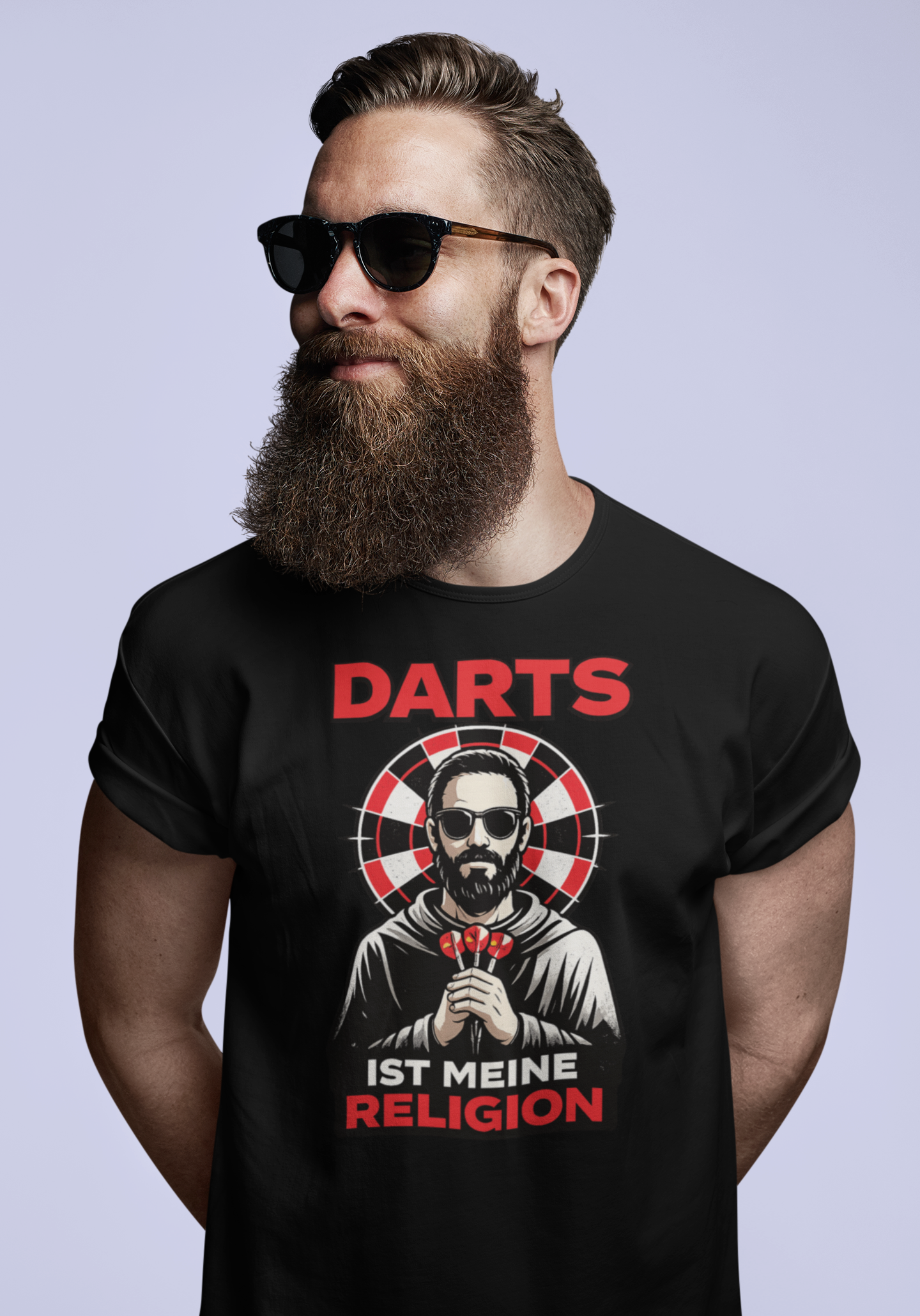 Darts ist meine Religion | Unisex Dart T-Shirt