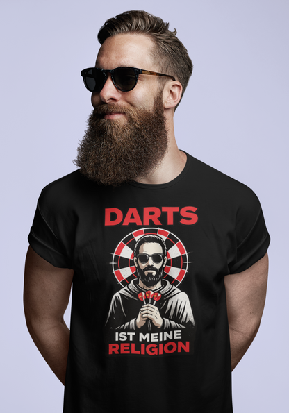 Darts ist meine Religion | Unisex Dart T-Shirt