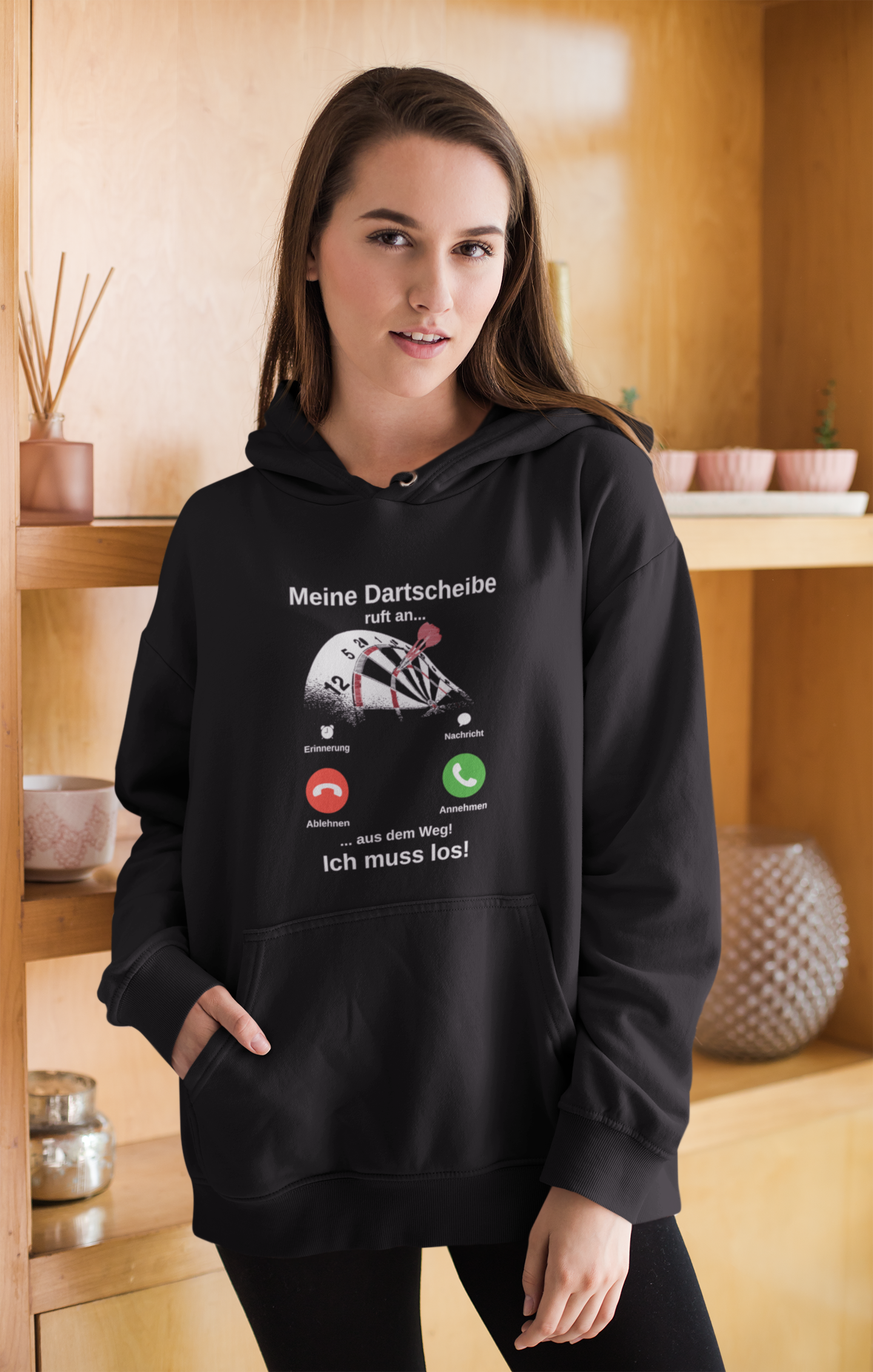 Dartscheibe Ruft An - Hoodie