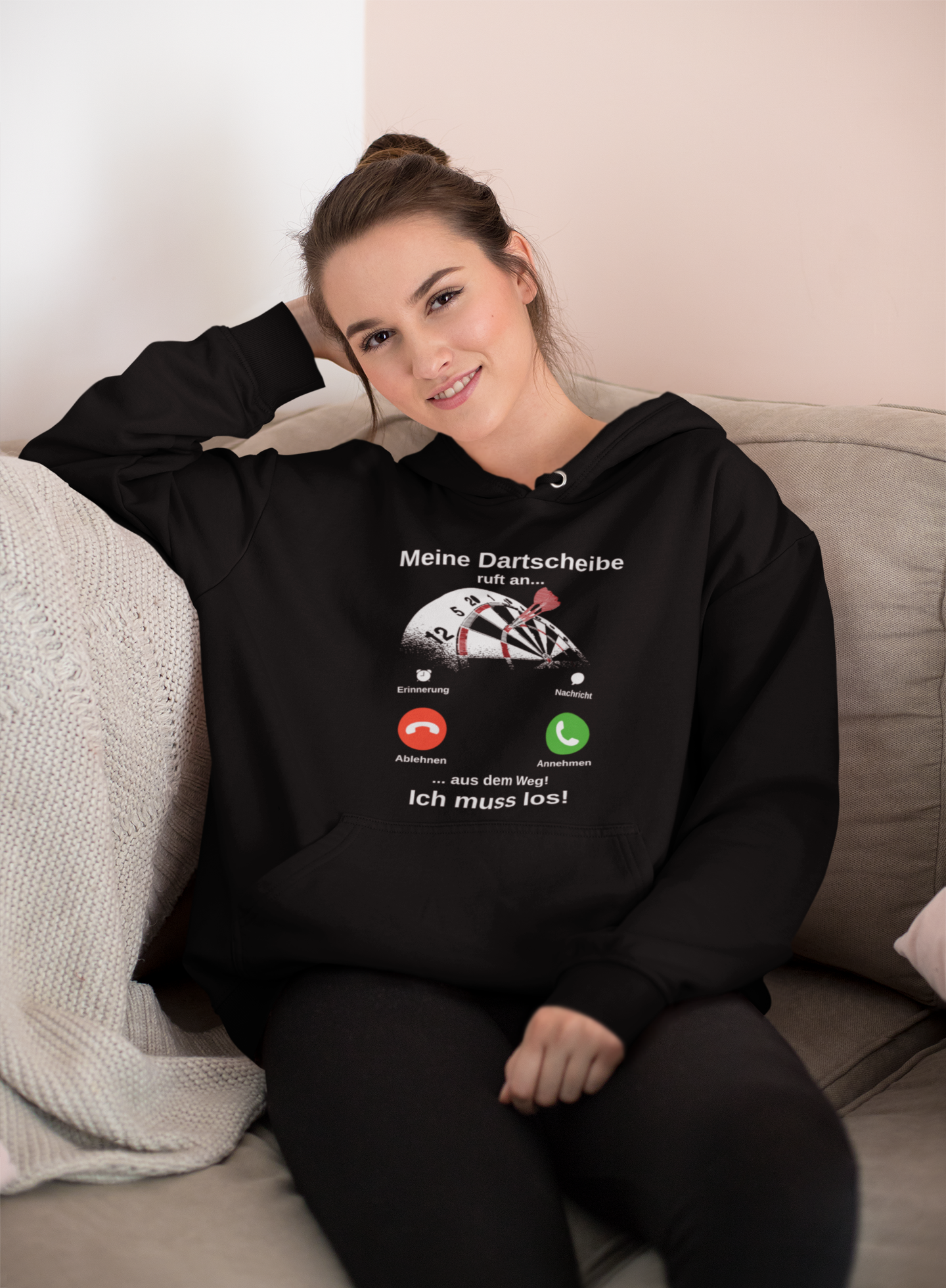 Dartscheibe Ruft An - Hoodie