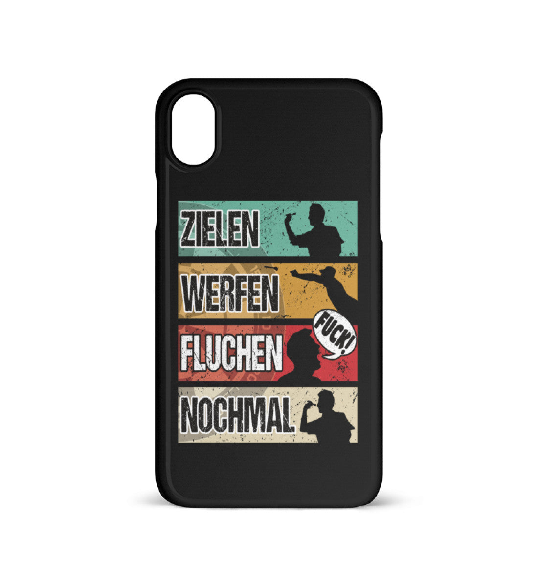 Zielen Werfen Fluchen Nochmal - iPhone Hülle